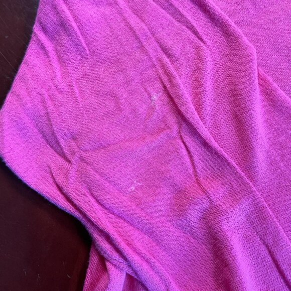 VTG Mens Polo Ralph Lauren Hot Pink Cashmere Cotton Knit VNeck Sweater (Medium) - Picture 5 of 8